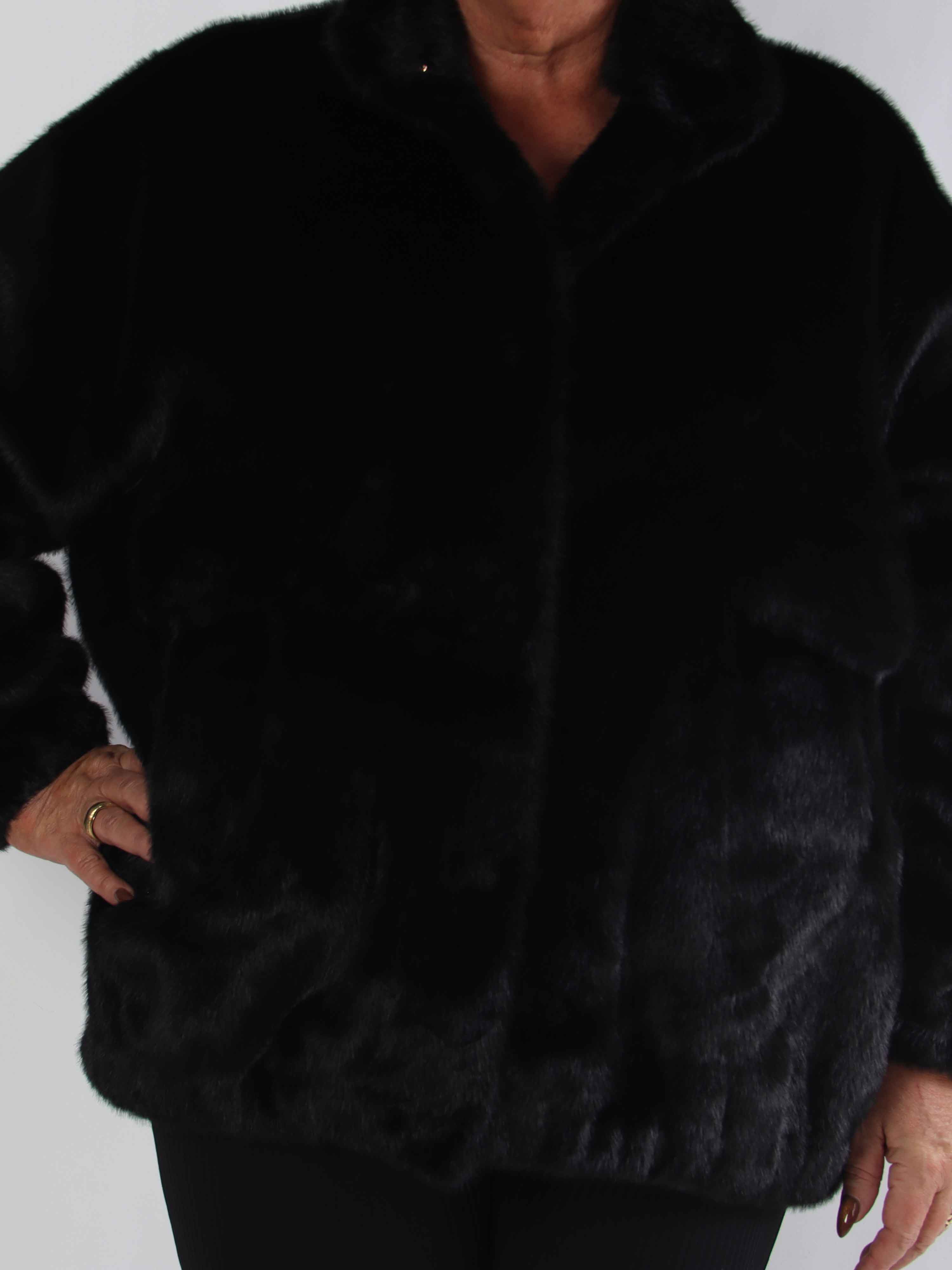 Daniela - Mjuk bomberjacka i fuskpäls